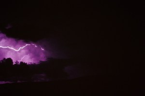Onweer in Tarim.