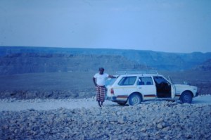 Mijn chauffeur op de Yool.