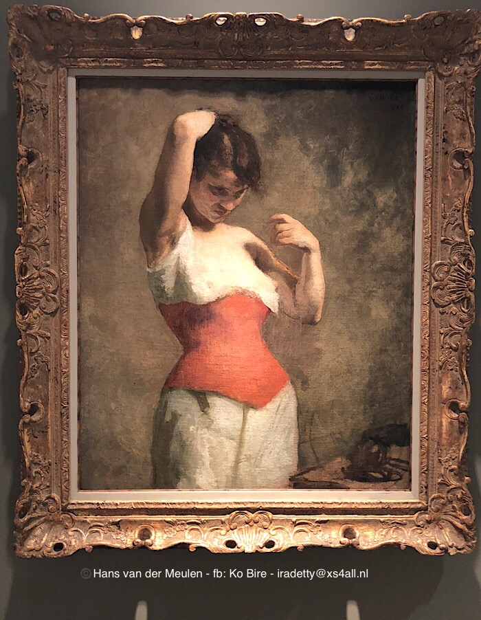 Femme au corset rouge