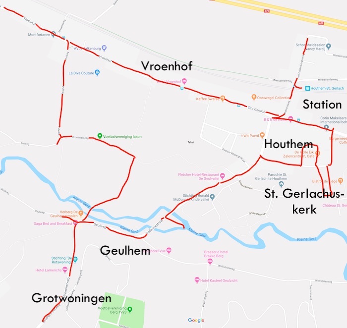 Mijn wandelroute door Houthem en omgeving